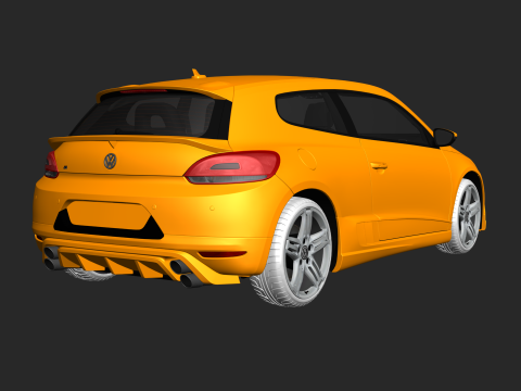 2011 Volkswagen Scirocco R tuning 3D 모델