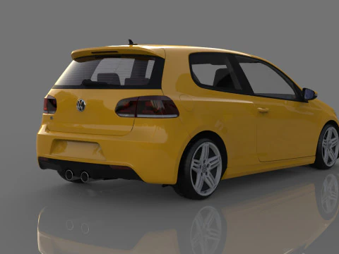 Volkswagen Golf R 3D Model