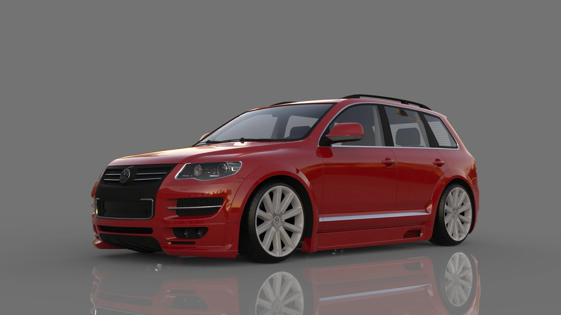 Volkswagen Touareg R50 tuning 3D Model .c4d .max .obj .3ds .fbx .stl .blend 