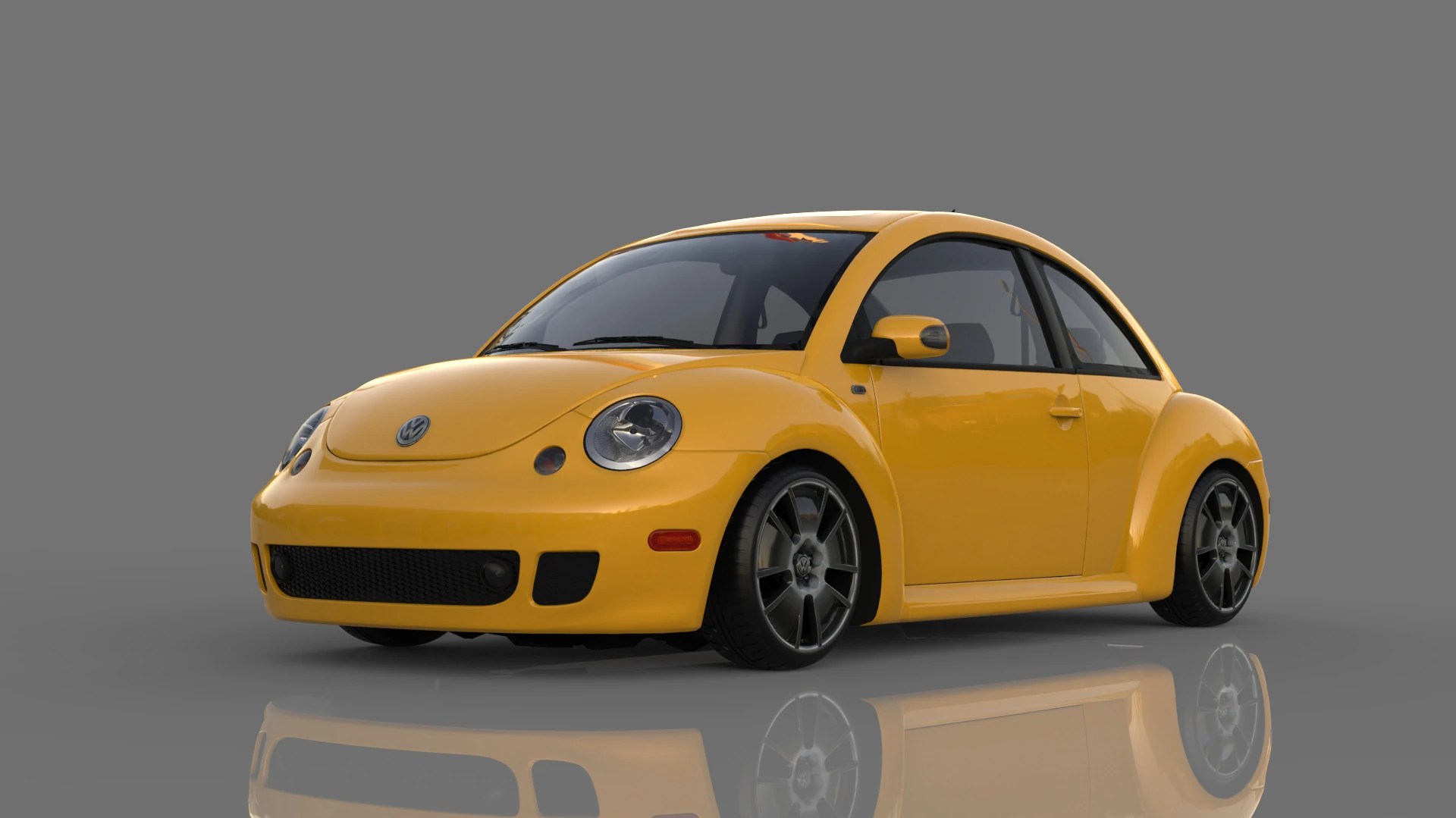 Volkswagen Beetle Turbo 3D Model .c4d .max .obj .3ds .fbx .stl .blend 
