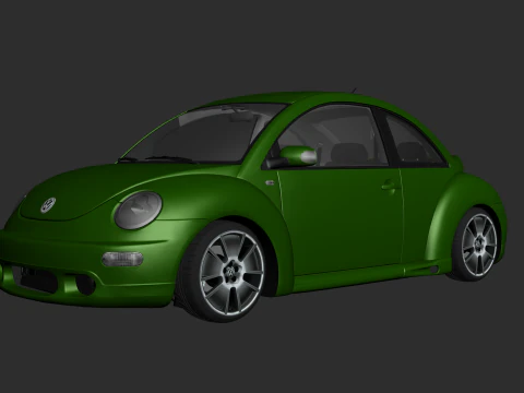 Volkswagen Beetle Turbo tuning 3D Model