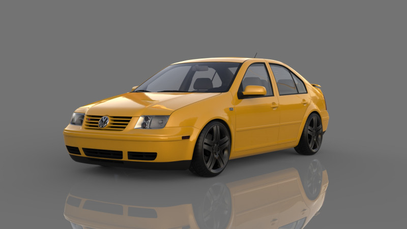 Volkswagen Bora VR6 3D Modell .c4d .max .obj .3ds .fbx .stl .blend 