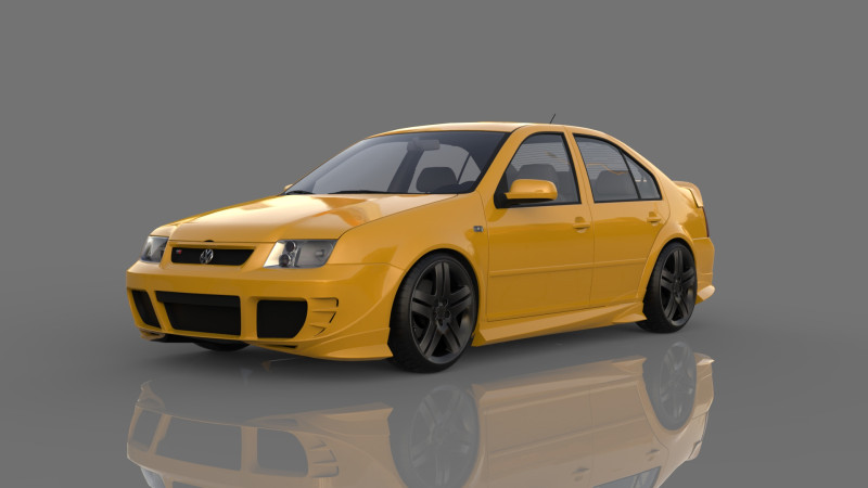 Volkswagen Bora VR6 tuning 3Dモデル .c4d .max .obj .3ds .fbx .stl .blend 