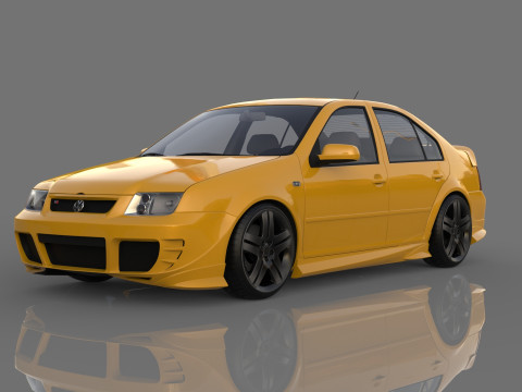 Volkswagen Bora VR6 tuning 3D Modell
