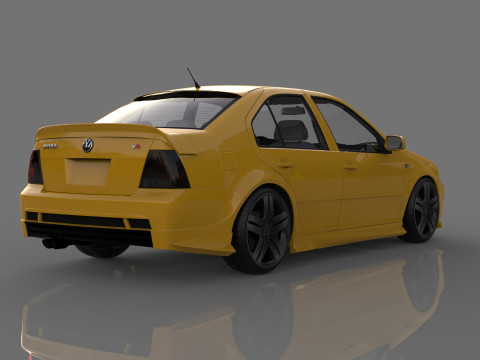 Volkswagen Bora VR6 tuning 3Dモデル