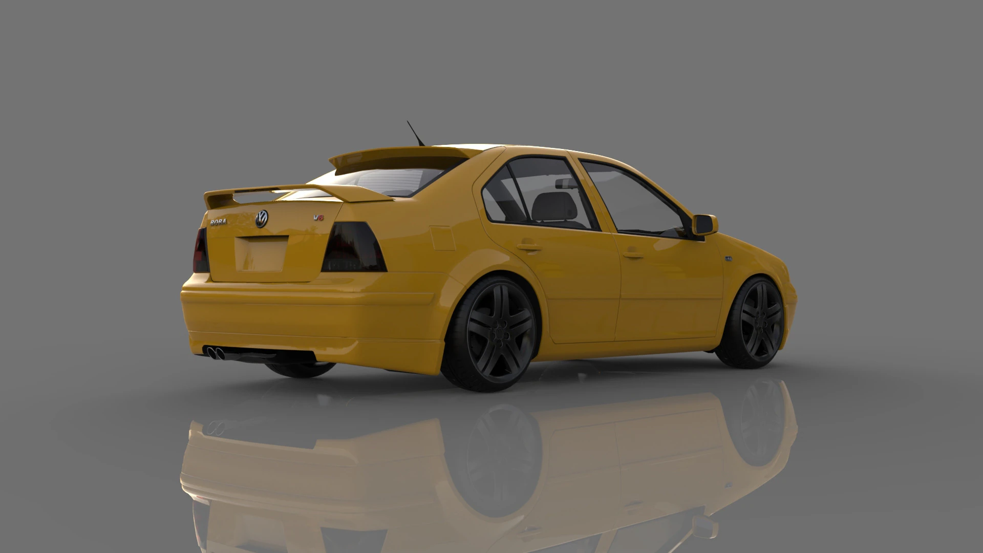 Volkswagen Bora VR6 tuning 3D Model .c4d .max .obj .3ds .fbx .stl .blend 