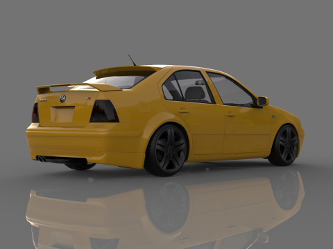 Volkswagen Bora VR6 tuning 3D Modell