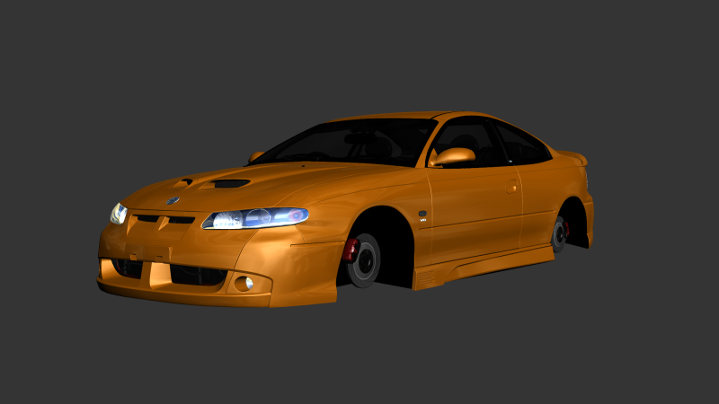 Vauxhall Monaro VXR 3D Model .c4d .max .obj .3ds .fbx .stl .blend 