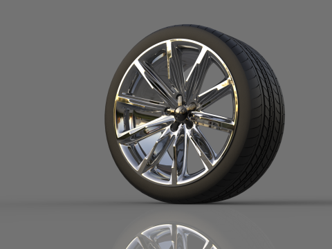 Collection of car wheels 3Dモデル