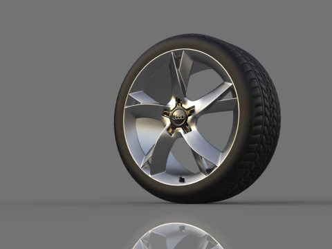 Collection of car wheels 3D Model