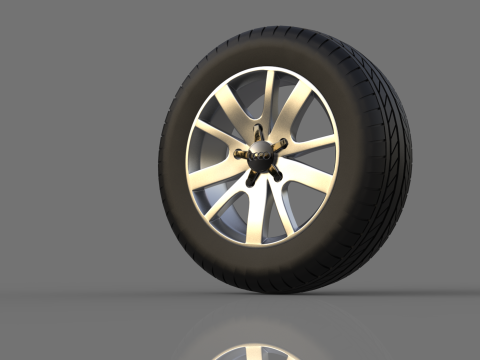 Collection of car wheels 3D 模型