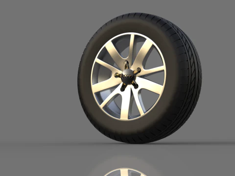 Collection of car wheels 3D Model