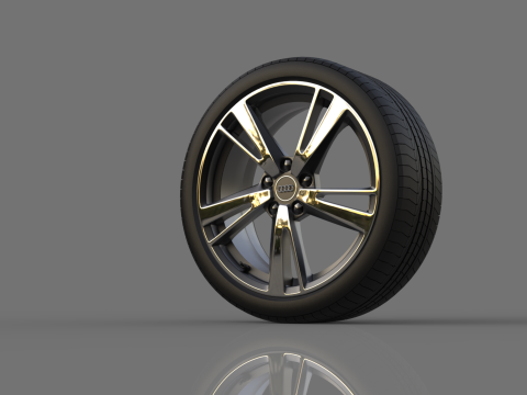 Collection of car wheels 3D 模型