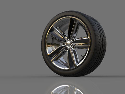 Collection of car wheels 3D 模型