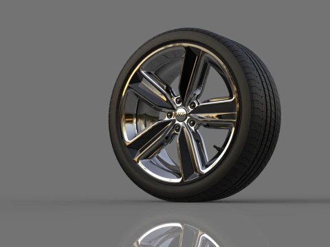 Collection of car wheels 3D Model