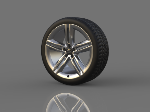 Collection of car wheels 3D Modell