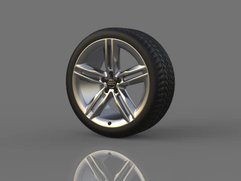 Collection of car wheels 3D Model