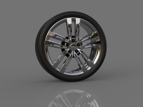 Collection of car wheels 3D Modell