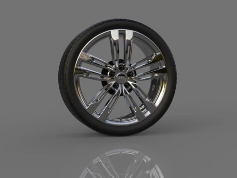 Collection of car wheels 3D Model