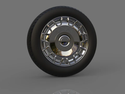 Collection of car wheels 3D Model