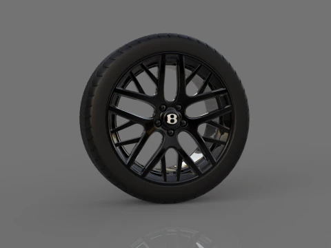 Collection of car wheels 3D Model