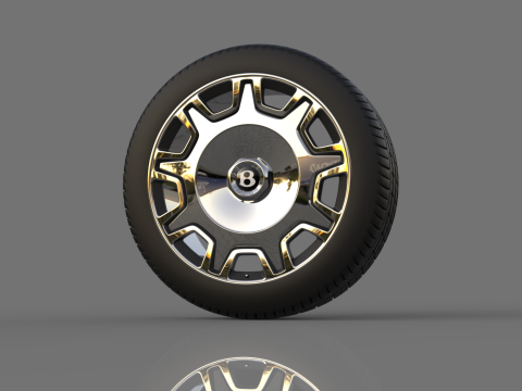 Collection of car wheels 3D Modell