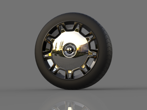 Collection of car wheels 3D Modell
