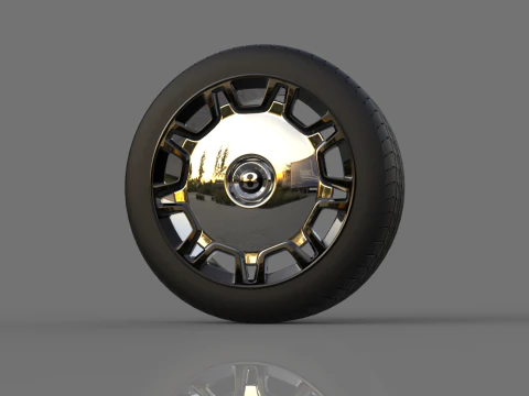 Collection of car wheels 3D Model