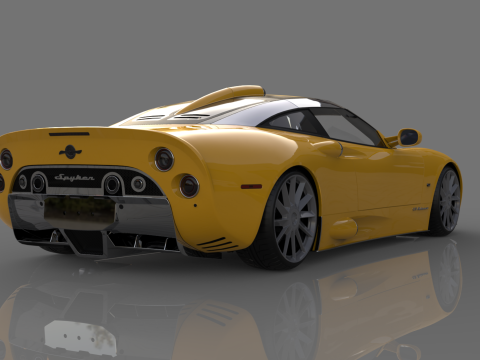 Spyker C8 Aileron 3D Model