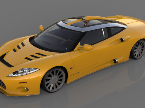 Spyker C8 Aileron 3D Model