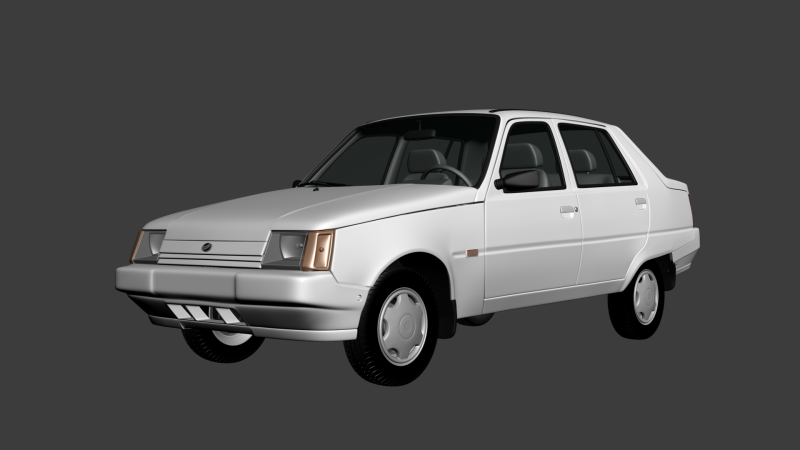 ZAZ 1103 Slavuta 3D Model .c4d .max .obj .3ds .fbx .stl .blend