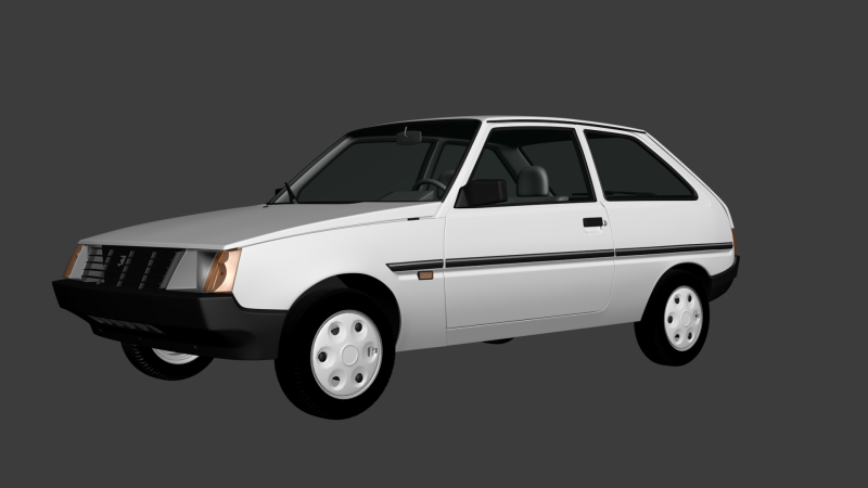 ZAZ 2102 Tavria Model 3D .c4d .max .obj .3ds .fbx .stl .blend 