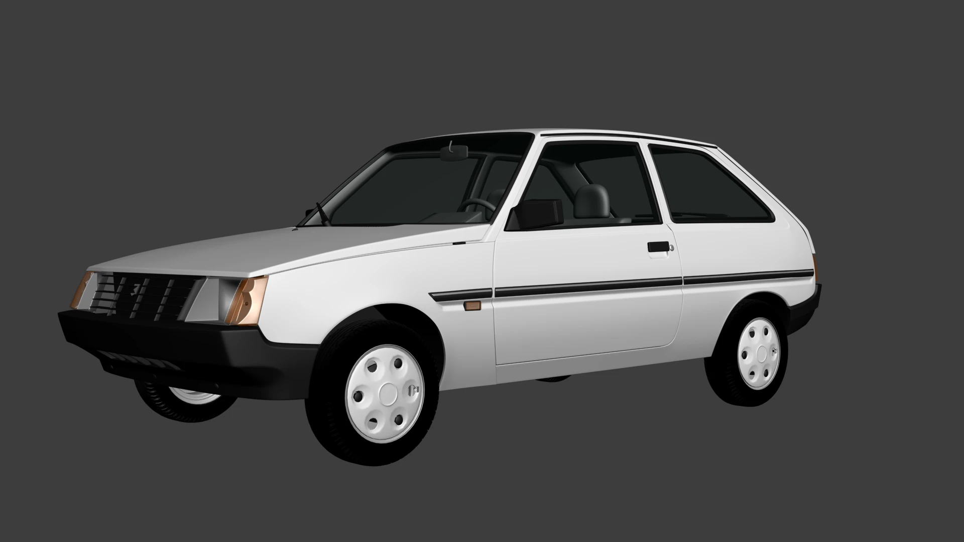 ZAZ 2102 Tavria 3D Model .c4d .max .obj .3ds .fbx .stl .blend 