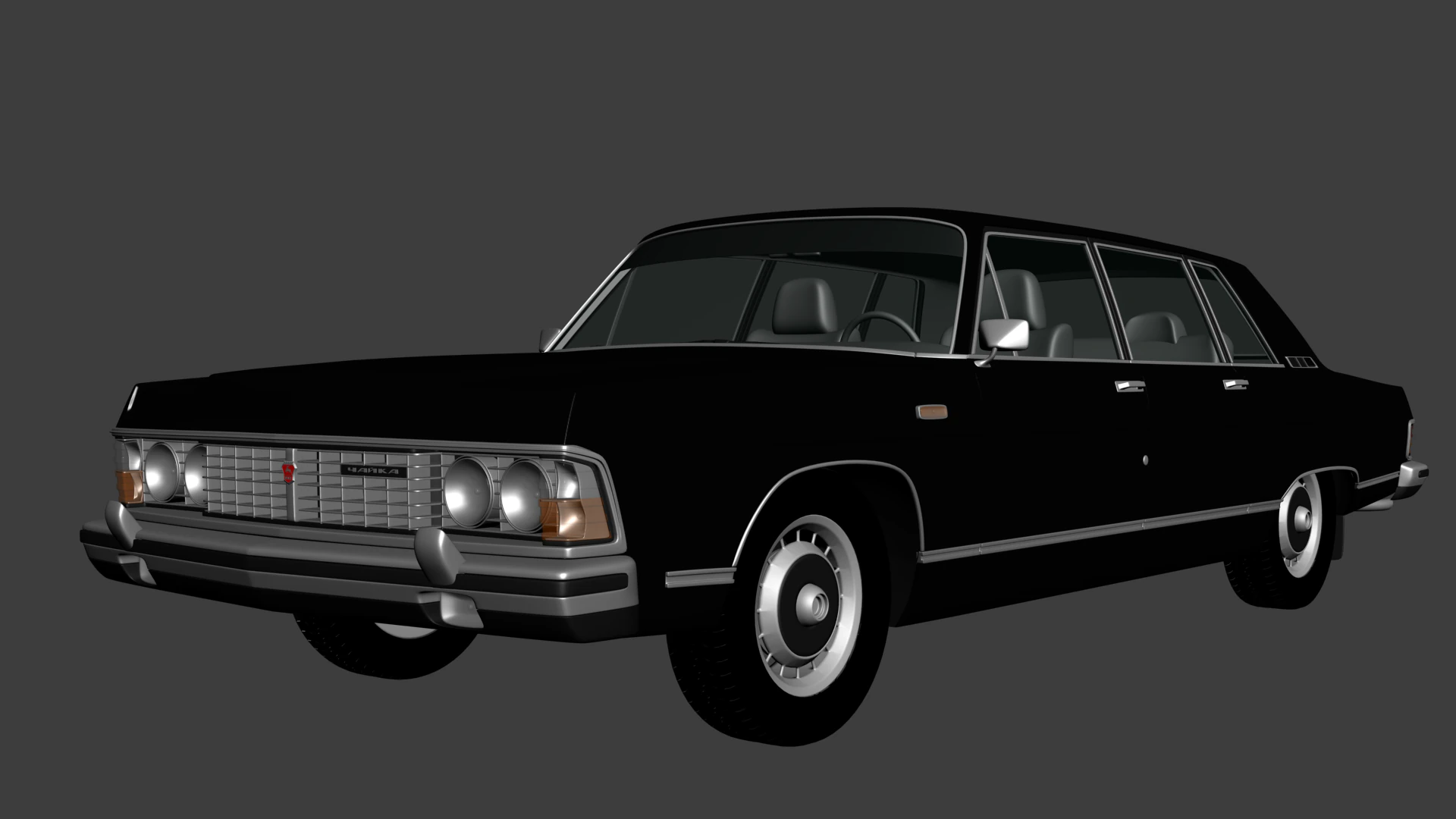 GAZ 14 Chaika 3D Model .c4d .max .obj .3ds .fbx .stl .blend