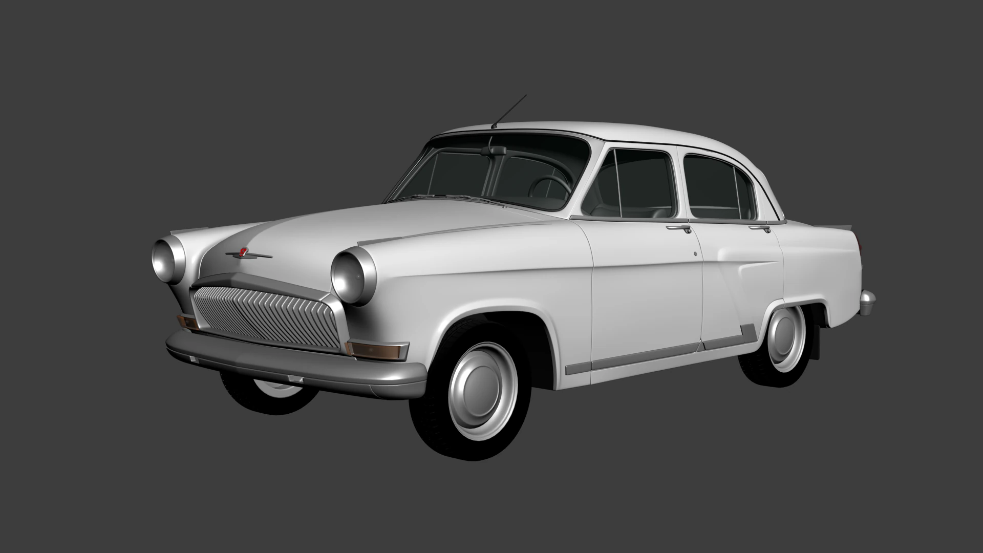 GAZ 21 Volga 3D Model .c4d .max .obj .3ds .fbx .stl .blend 