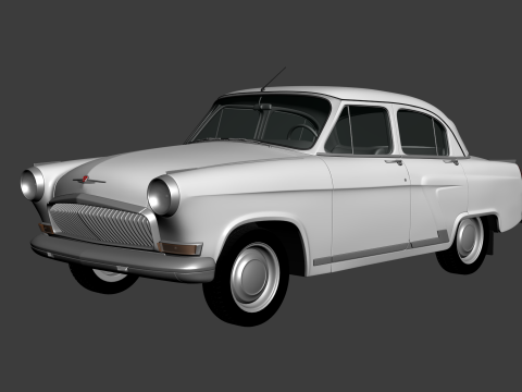 GAZ 21 Volga 3D Model