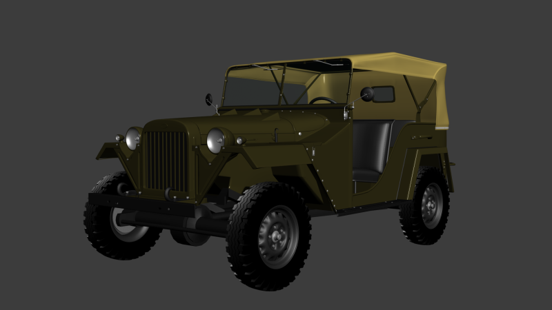 GAZ 67 Modelo 3D .c4d .max .obj .3ds .fbx .stl .blend 