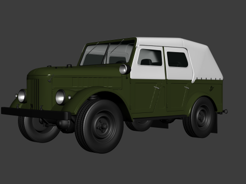 GAZ 69A 1953 3D Модель