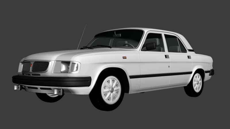 GAZ 3110 Volga 2005 3D 모델 .c4d .max .obj .3ds .fbx .stl .blend 