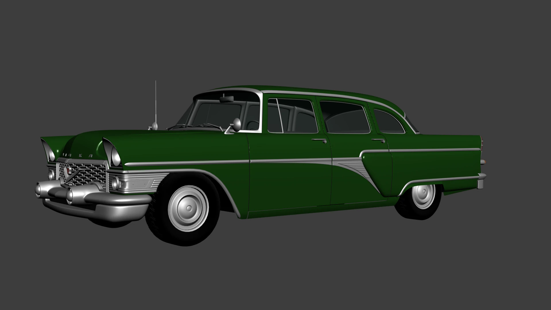 GAZ Chaika 3D Model .c4d .max .obj .3ds .fbx .stl .blend 