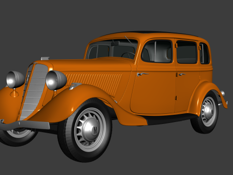 GAZ M-1 3D Модель