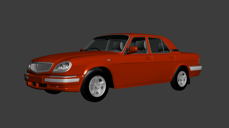 GAZ Volga 31105 3D 모델 .c4d .max .obj .3ds .fbx .stl .blend
