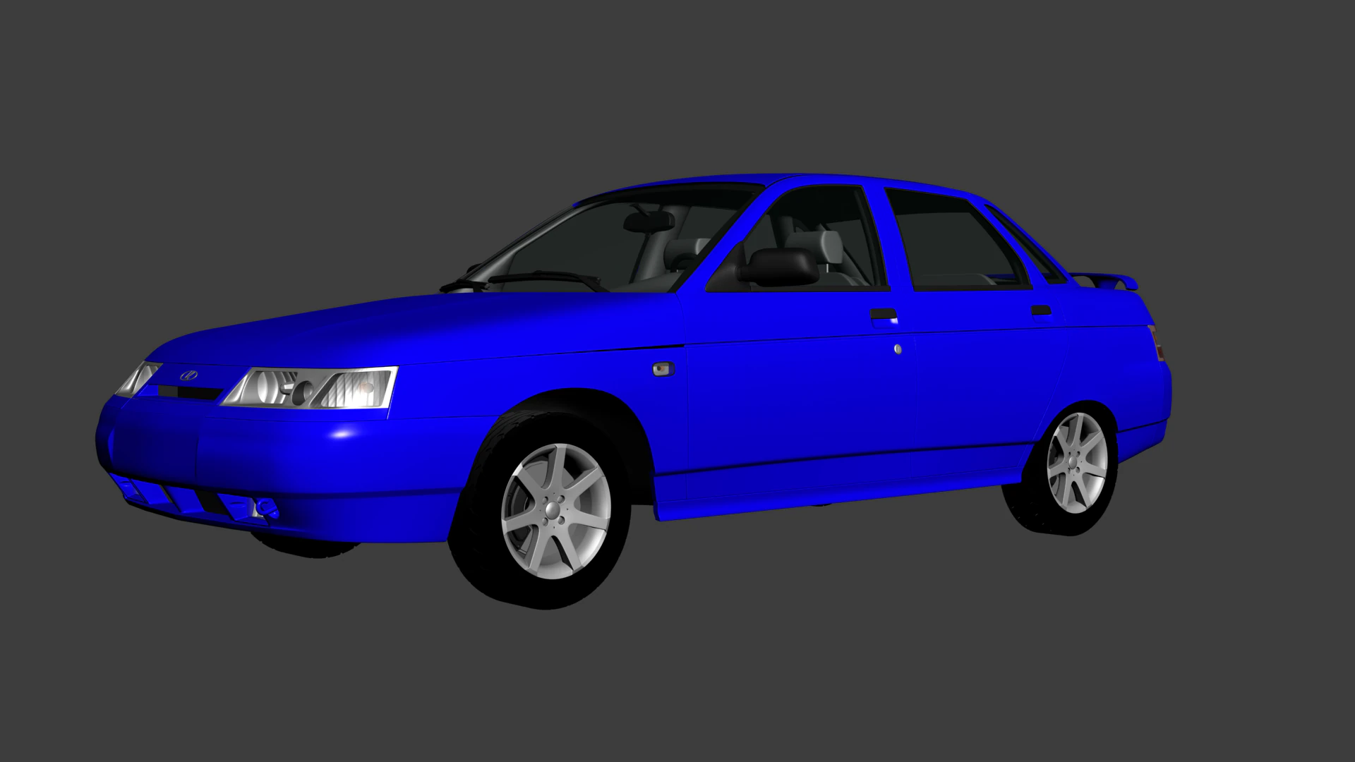 VAZ Lada 2110 3D Model .c4d .max .obj .3ds .fbx .stl .blend 