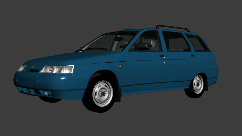 VAZ Lada 2111 3D Model .c4d .max .obj .3ds .fbx .stl .blend
