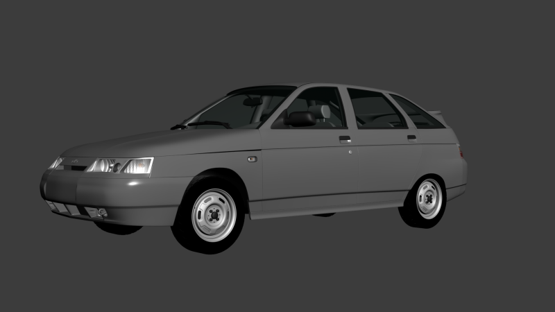 VAZ Lada 2112 3Dモデル .c4d .max .obj .3ds .fbx .stl .blend