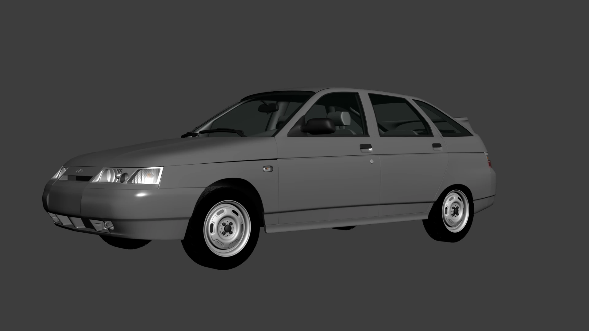 VAZ Lada 2112 3D Model .c4d .max .obj .3ds .fbx .stl .blend 