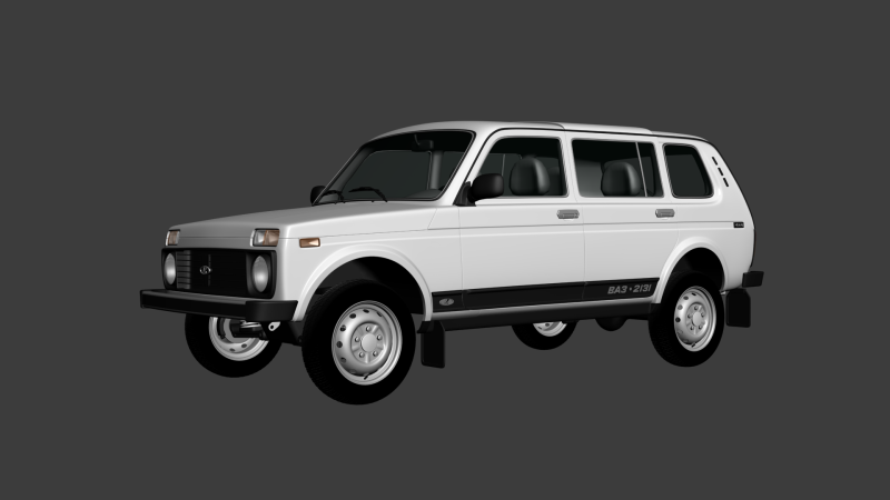 VAZ Lada Niva 4x4 2131 3D मॉडल .c4d .max .obj .3ds .fbx .stl .blend 