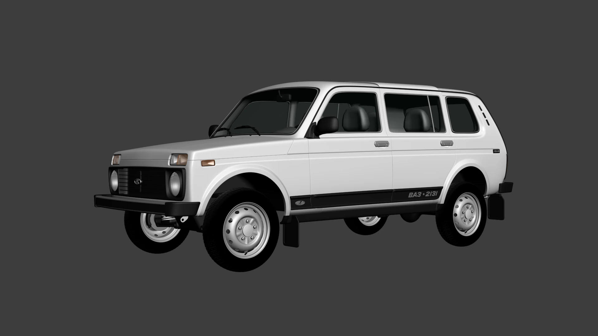 VAZ Lada Niva 4x4 2131 3D Model .c4d .max .obj .3ds .fbx .stl .blend 