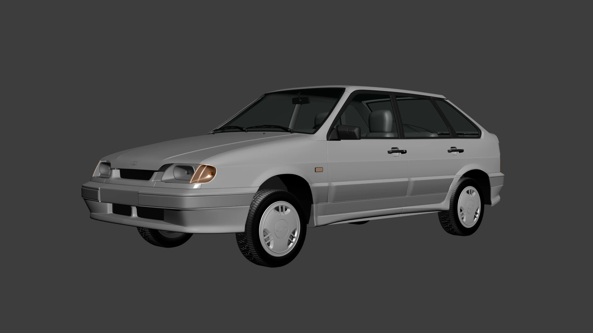 VAZ Lada Samara 2114 3D Model .c4d .max .obj .3ds .fbx .stl .blend 