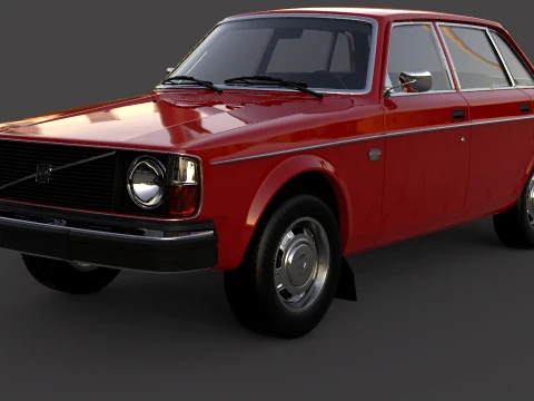 Volvo 244 sedan 3D मॉडल
